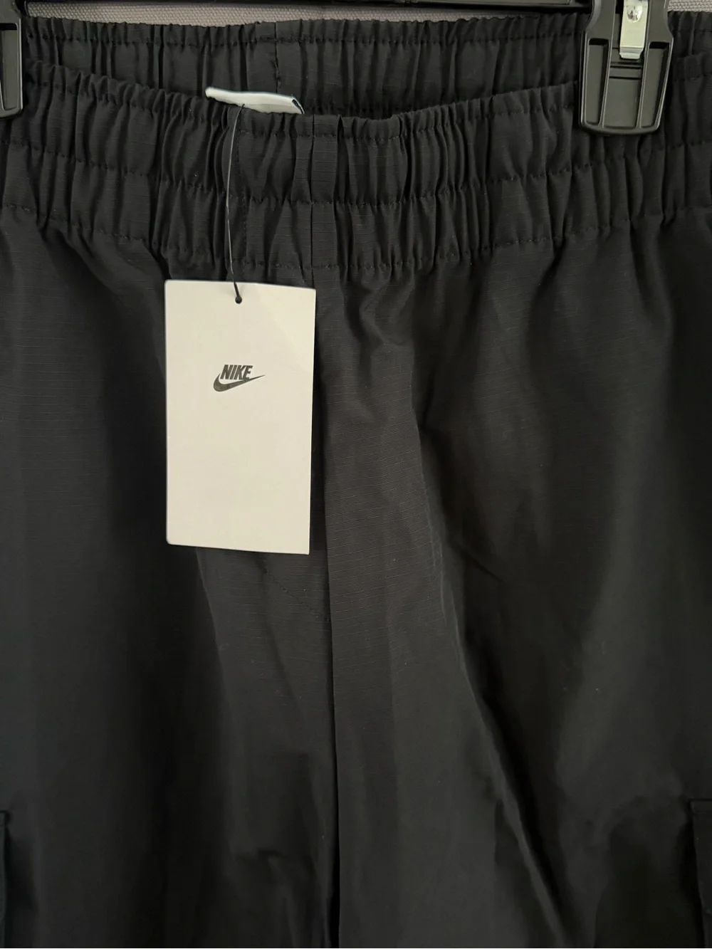 Nike Black Women's Cargo Track Pants with Swoosh